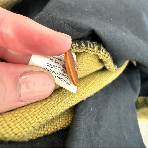 Far Afield Men's Size 3/34 Green Trouser 100% Cotton Italian Fabric Textured - Picture 7 of 10